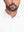 Front shot from nose to chest of model wearing white dry fit waffle textured collared golf shirts