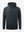 3D front view of youth long sleeve hoodied with kangaroo pocket in dark grey, showing clean design.