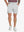 Front lower-body view of model wearing GLACIER GREY Water Resistant Versatile 8 Pockets Shorts.