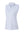 3d rendering of white blue florals women's sleeveless q-zip print quick dry golf tops
