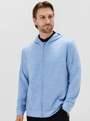 Texture Fleece Lined Golf Hooded Jacket