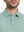Front half-body view from nose to chest of model wearing GREEN HEATHER Premium Stretch Heather Polo.