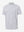 3D view of brown grey camo stretch printed collarless henley golf shirts.