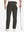Model holding a golf club with one hand, back lower body shot wearing coffee water-resistant stretch heat-tech winter trousers