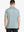 Upper back view of YELLOW STRIPE shirt: classic athletic cut with standout yellow stripes