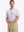 MAELREG Men's Performance Jersey Print Polo in White Pizza – front half-body with golf pose
