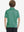 Back upper body of Kids stripe golf polos with clean lines and green stripe tone