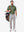 Front full body shot of model exercising in green grey ultra-comfort slim fit roma knit polo shirts
