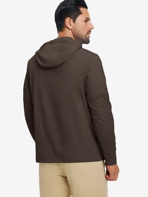 Sudadera polar casual de cuello redondo con capucha