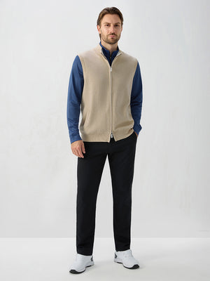 Luxury Wool Blend Full Zip Sweater Vests