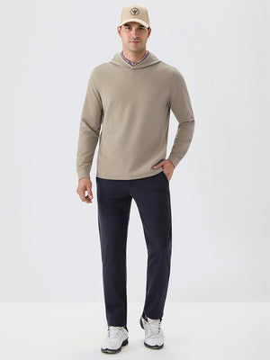 Texture Pullover Hoodie with Pockets