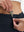 Detail view of inner pocket on navy blue women's gym golf shorts with liner pocket