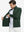 Close-up of hand in pocket on lightweight casual fleece jacket with 5 pockets, forest green fabric detail