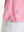 Detail view of hem on pink white florals women's sleeveless v-neck print golf shirts