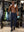 Full-body view of model in gym wearing NAVY Performance Tapered Sports Joggers