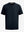 3d view of garment in navy of men's short sleeve slim fit roma knit t-shirt.