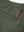Waistband detail of soft lightweight casual golf pants with 5 pockets in olive green, neat stitching.