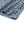 Hem slit detail of GRAYISH BLUE FLOWER Popular Heather Print Polo highlighting stitching and finish