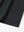 Hem detail of Men’s Long Sleeve Mock Turtleneck Shirt in Black, showcasing smooth finish.