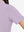 Detail view of cuff on pinkish purple women's breathable 1/4 zip pullover golf shirts