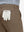 Detail view of back pocket on tobacco brown straight fit lightweight dress golf pants