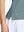 Detail view of hem on dusty blue women's collared v neck quick dry tank tops