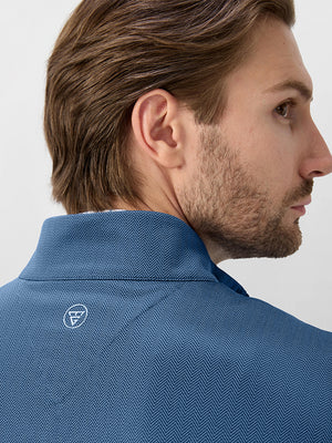 Herringbone Jacquard 1/4 Zip Pullover