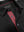 Collar and button detail close-up, ultra-comfort slim fit roma knit polo shirts in black