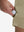 Detail view of stretch fabric on khaki flat front hybrid golf shorts