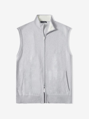 Luxury Wool Blend Full Zip Sweater Vests