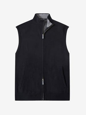 Luxury Wool Blend Full Zip Sweater Vests
