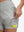 Inside view of pocket on glacier grey women's high waist 2 in 1 quick dry shorts with 7 pockets