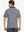 Back half-body view highlighting fit and fabric in NAVY HEATHER