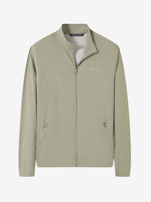 Lightweight Water-Resistant Nylon Blend Jacket