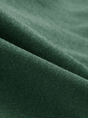 Heather Brushed Rib Knit Crewneck Sweatshirt