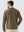 Heather Brushed Rib Knit Crewneck Sweatshirt