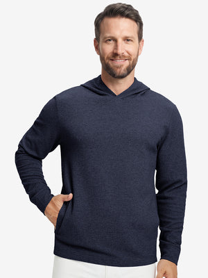 Texture Solid Hoodies Pullover