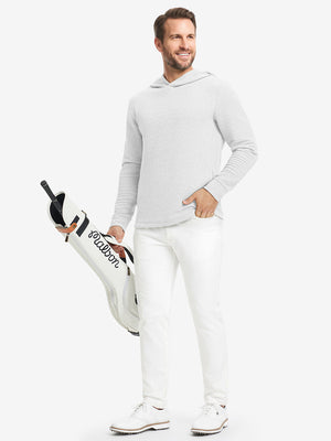 Texture Heather Cozy Hoodies Pullover