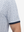 Detail view of cuff on navy antlers stylish full print contrast collared golf polo shirts