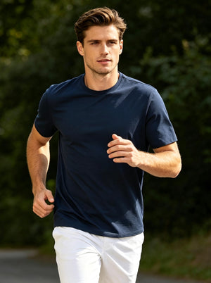 Moisture Wicking Heather Round Neck Athletic T-Shirts