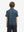 Back upper view of Stylish print boys polo shirts with clean lines and navy ocean beach tone